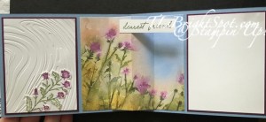 Stampin' Up! Thoughtful Journey 6x6 DSPb & Center Pleat Fun Fold