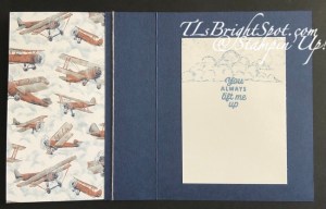 Stampin' Up! Take To The Sky inside card