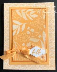 Stampin' Up! 24-26 In Color Peach Pie & Unbounded Love card front