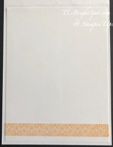 Stampin' Up! 24-26 In Color Peach Pie, inside card