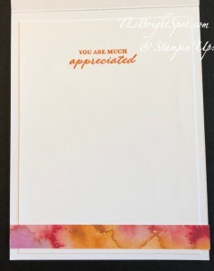 Stampin' Up! Full of Life, card inside 