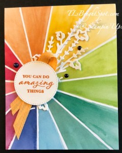 Stampin' Up! Full of Life DSP & Flowers of Beauty Dies card front