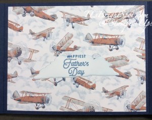 Stampin' Up! Adventurous Sky card inside