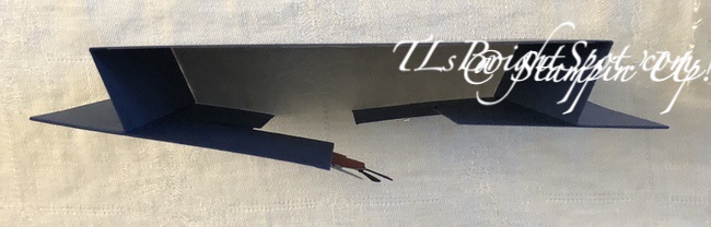 Stampin' Up! Puzzle slider card, top view