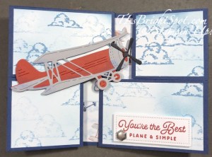 Stampin' Up! Fun Fold w/ Adventurous Sky Bundle, card front