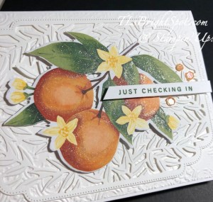 Stampin' Up! Mediterranean Blooms  DSP with Wink of Stella