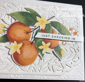 Stampin' Up! Mediterranean Blooms w/ Wink of Stella.2