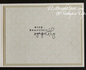 Stampin' Up! Country Flowers Bundle Sympather Card inside