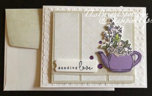 Stampin' Up! Country Flowers Bundle Sympathy Card & envelope