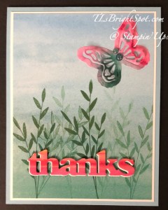 Stampin' Up! Full of Life DSP 6x6 + bPP Thanks & Beyond Dies, card front