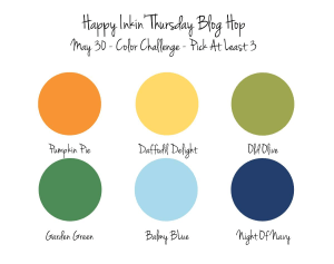 Stampin' Up! Happy Inki9n' Thursday Blog Hop color challenge