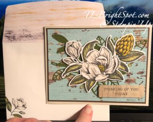 Stampin' Up! Magnolia Mood card & envelope
