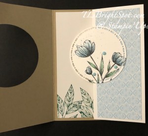 Stampin' Up! Spotlight On Nature Window Z Fold, inside folded