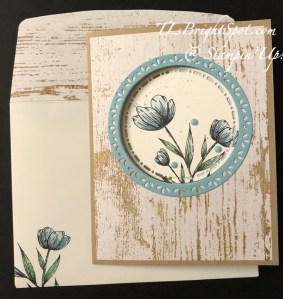 Stampin' Up! Spotlight On Nature Window Z fold card & envelope