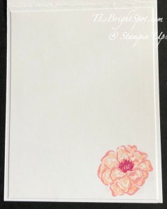 Stampin' Up! Flowers of Beauty card inside