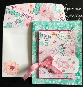 Stampin' Up! Unbounded Beauty Birthday Card & Envelope