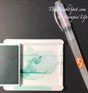 Stampin' Up! ink pad and water painter