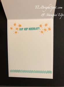Stampin' Up! Round We Go card inside