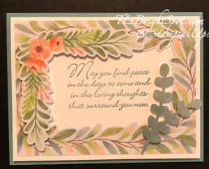 Stampin' Up! Frames & Flowers Sympathy card front