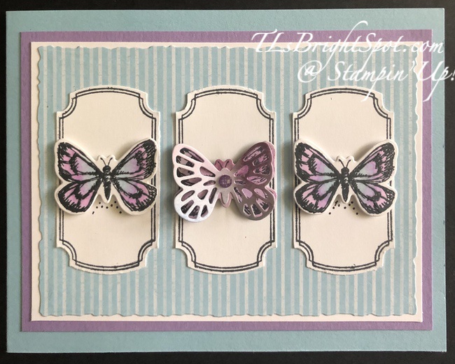 Stampin’ Up! Sketched Butterflies Thinking of You card | TLsBrightSpot