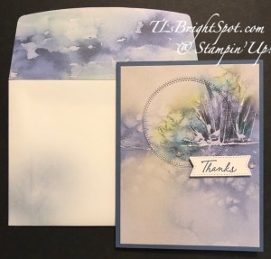 Stampin' Up! Window z-fold thank you card & envelope