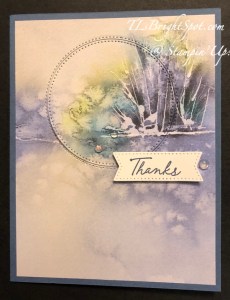 Stampin' Up! Thoughtful Journey Window z-fold Thank You