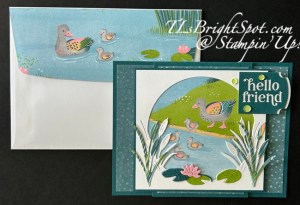 Stampin' Up! Charming Duck Pond card & envelope back