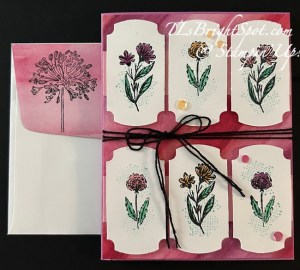 Stampin' Up! Wildflower Designs card & envelope back