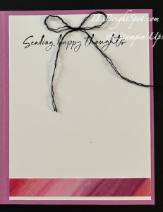 Stampin' Up! Wildflower Designs card inside