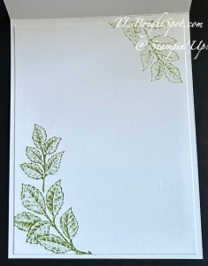 Stampin' Up! Stippled Roses, card inside