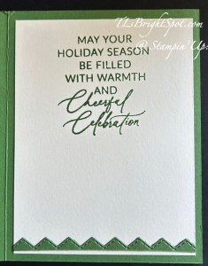 Stampin' Up! Greetings of the Season, inside card