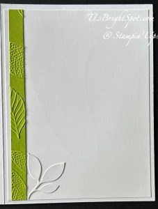 Stampin' Up! Changing Leaves card nnside