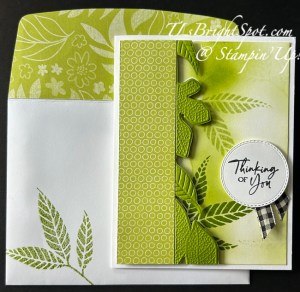 Stampin' Up! Changing Leaves Sympathy card & envelope