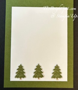 Stampin' Up! Iconic Celebrations Holiday card inside