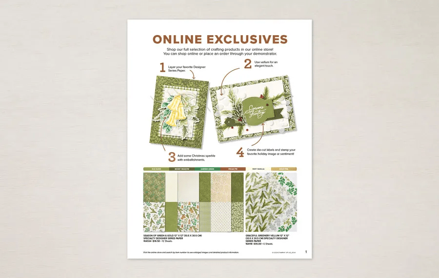 Stampin' Up! Season of Green & Gold Suite