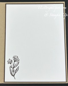 Stampin' Up! Wildflowers Designs card inside