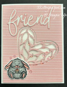 Stampin' Up! Fluffiest Friends Shaker Birthday card front