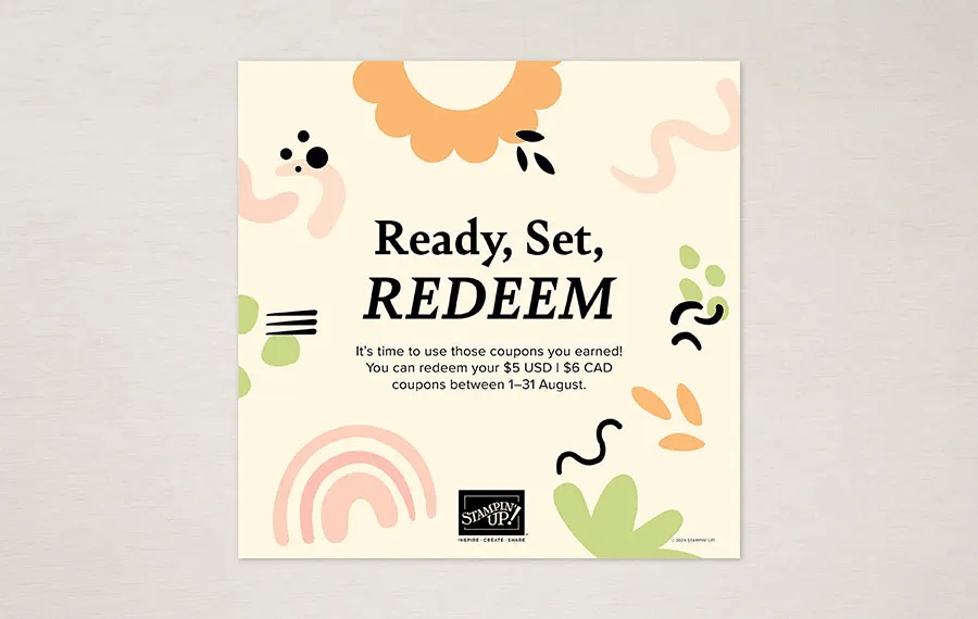 Stampin' Up! REDEEM coupons