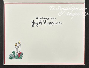 Stampin' Up! Elegant Sentimental Wishes card inside