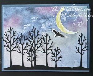 Stampin' Up! Frosted Forest Halloween Card