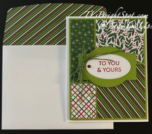 Stampin' Up! Take A Bow, card & envelope #3