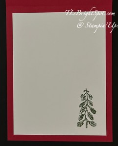 Stampin' Up Take A Bow DSP, card 1 inside
