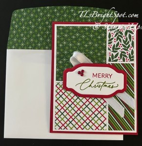 Stampin' Up! Stack & Cut card & envelope, #1