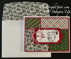 Stampin' Up! Take A Bow #4 card & envelope