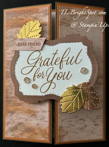 Stampin' Up! Autumn Expressions Gate fold card front