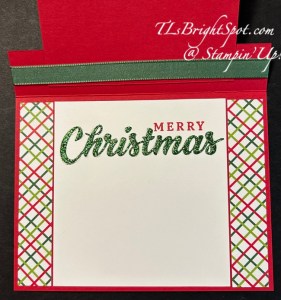 Stampin' Up! Sentimental Wishes Fun Fold card inside