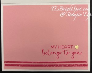 Stampin' Up! Masrbled Elegance card inside