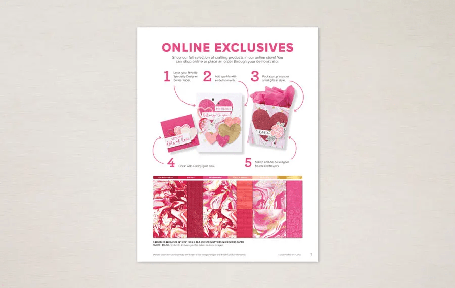 Stampin' Up! ONLINE EXCLUSIVES - Marbled Elegance Suite