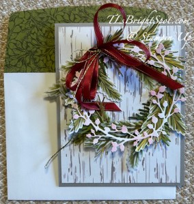 Stampin' Up! Wreath Card & envelope
