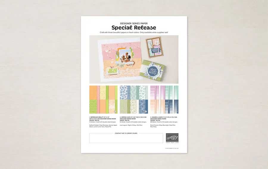 Stampin' Up! Special Release flyer